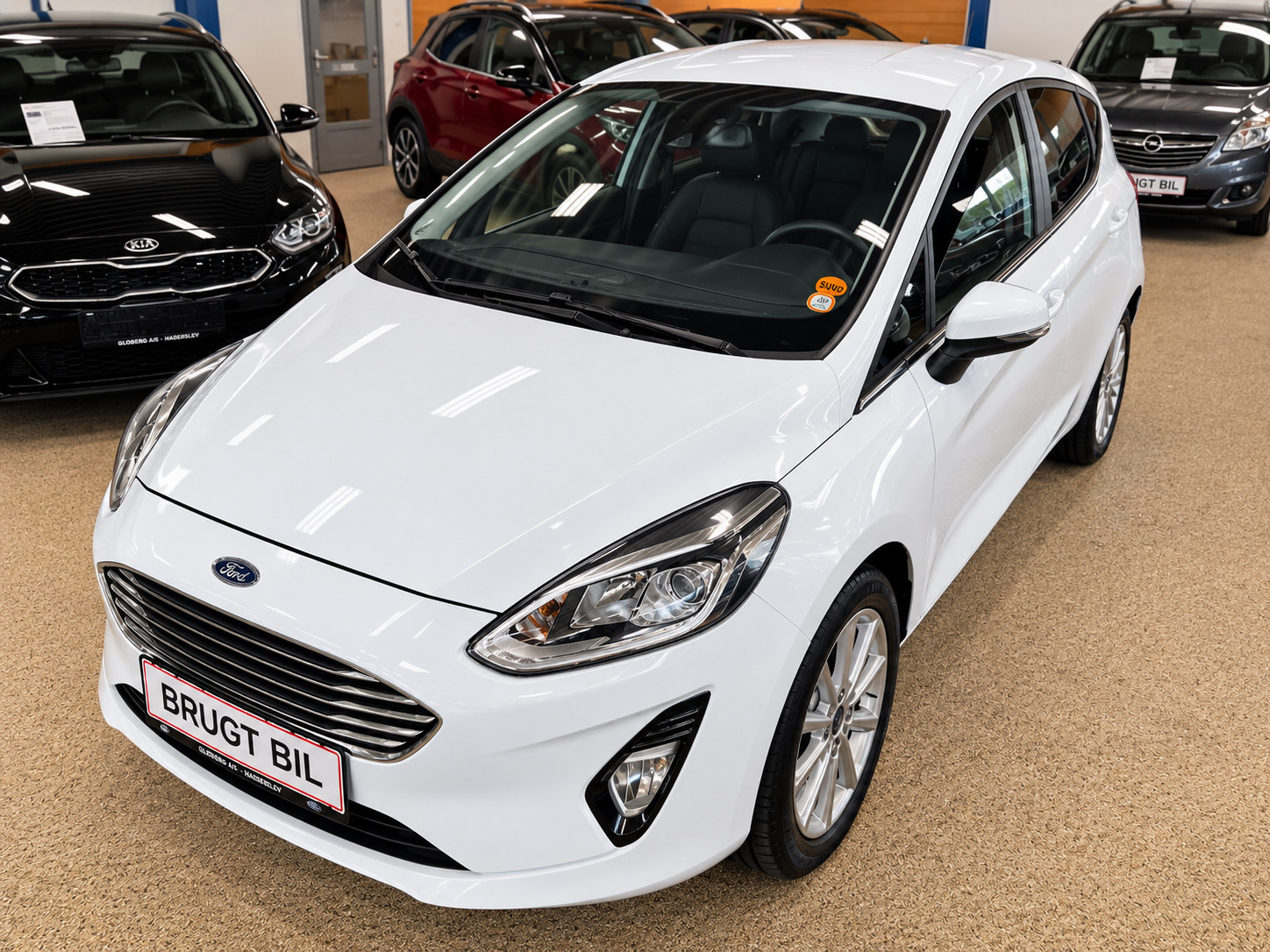 Hvid Ford Fiesta fra 2018