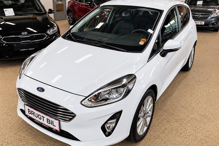 Hvid Ford Fiesta fra 2018