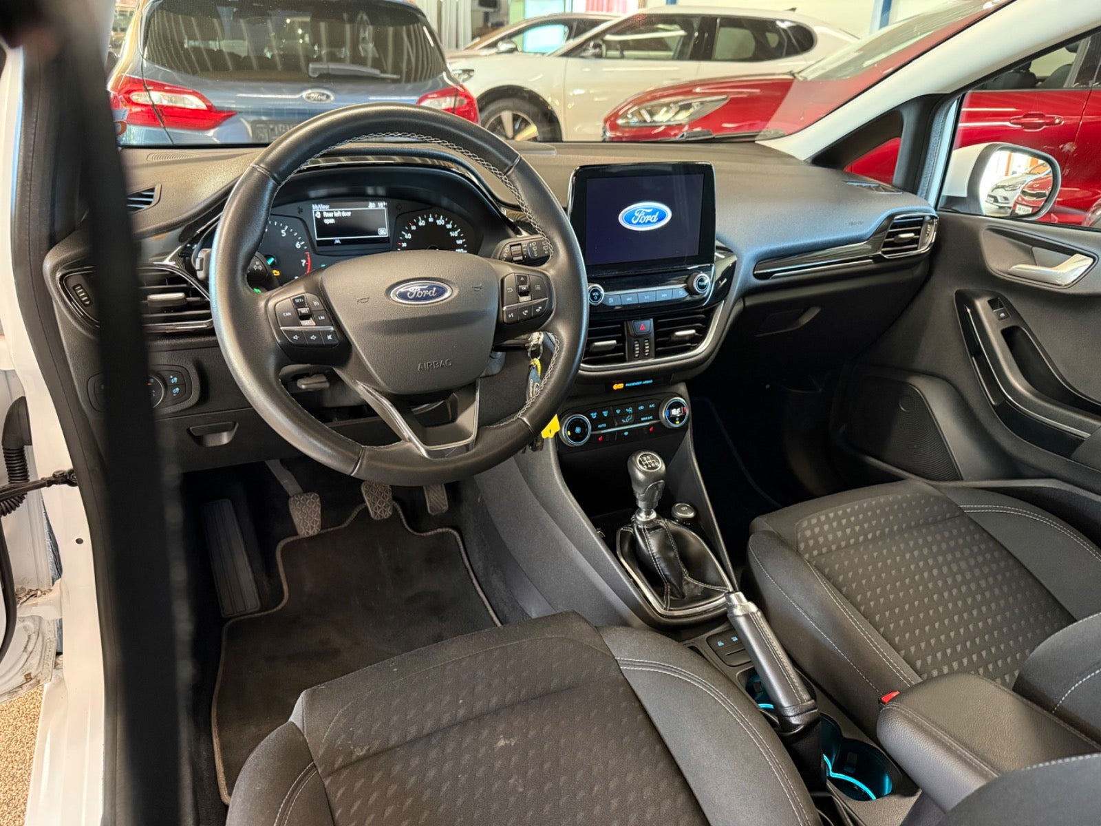 Hvid Ford Fiesta fra 2018