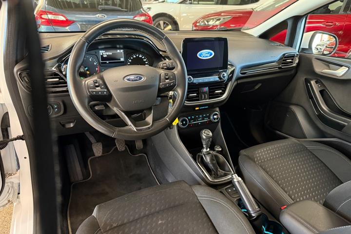 Hvid Ford Fiesta fra 2018