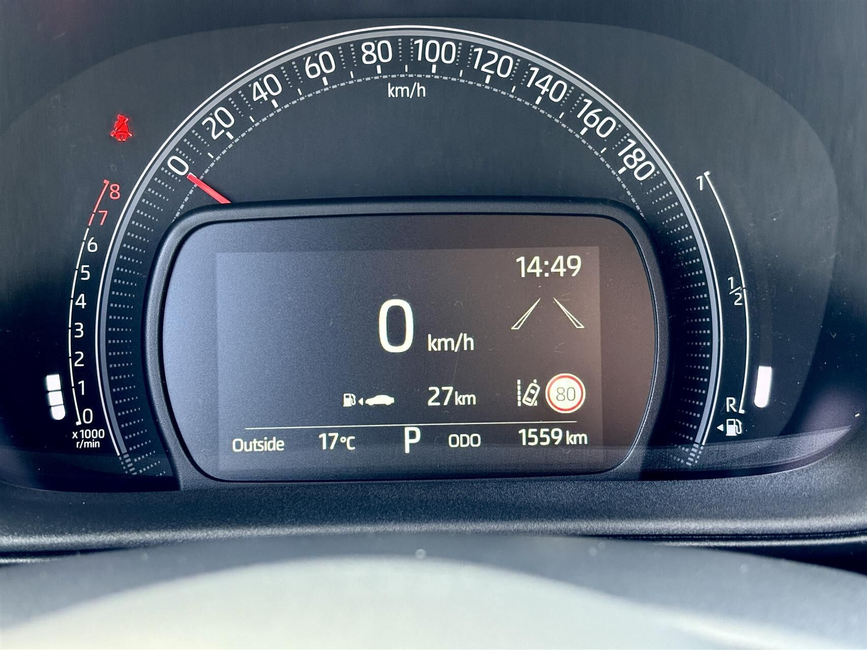 Hvid Toyota Aygo X fra 2025