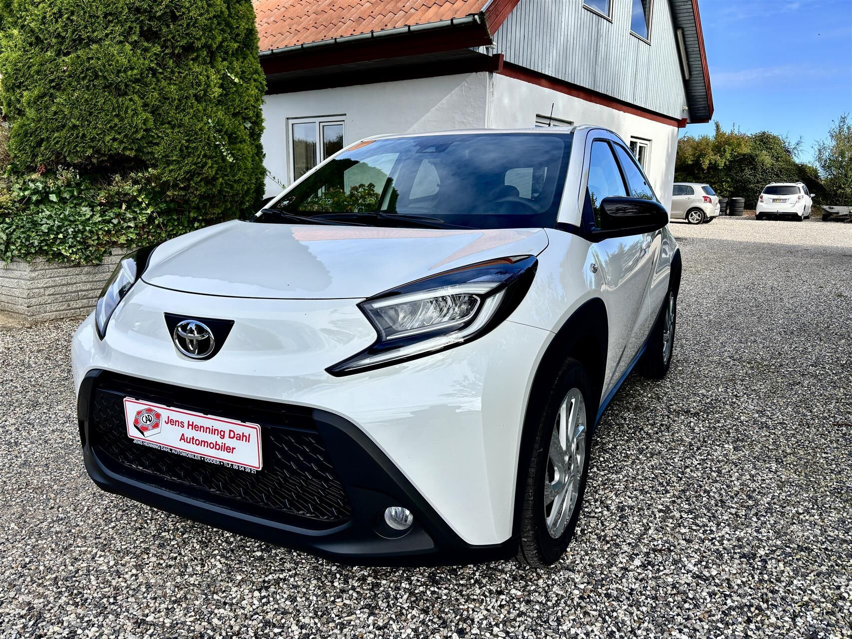 Hvid Toyota Aygo X fra 2025