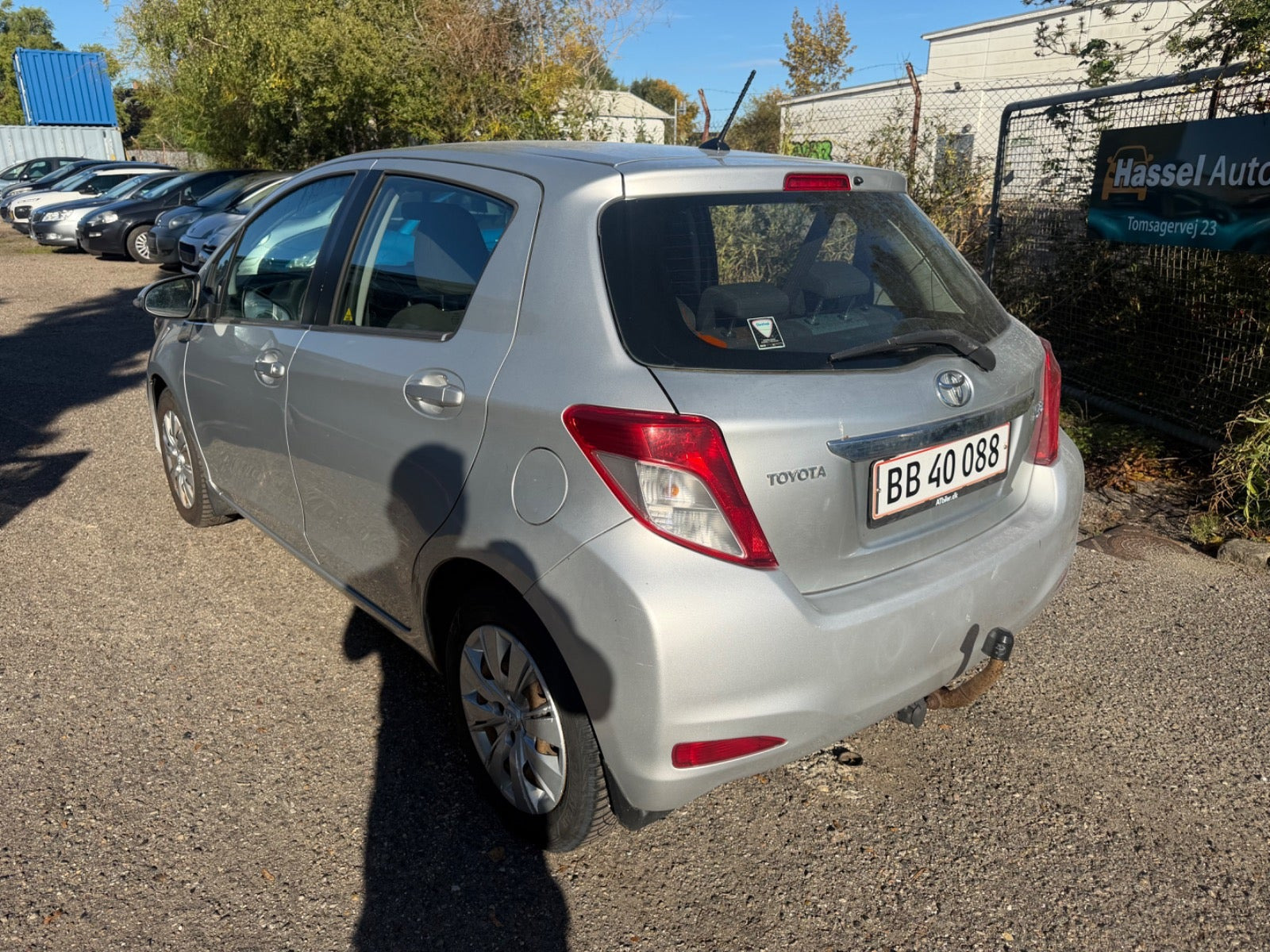 Grøn Toyota Yaris fra 2012