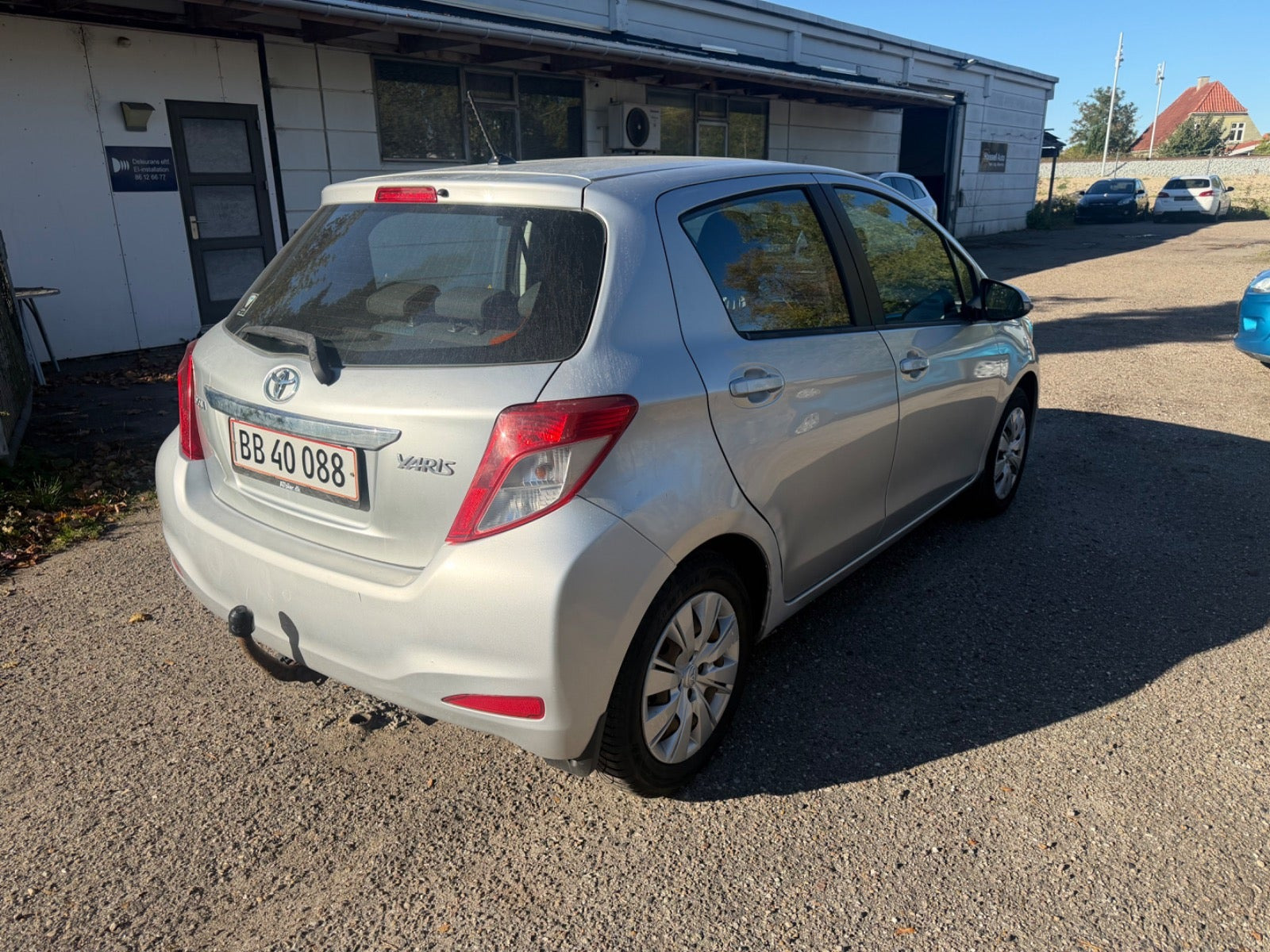 Grøn Toyota Yaris fra 2012