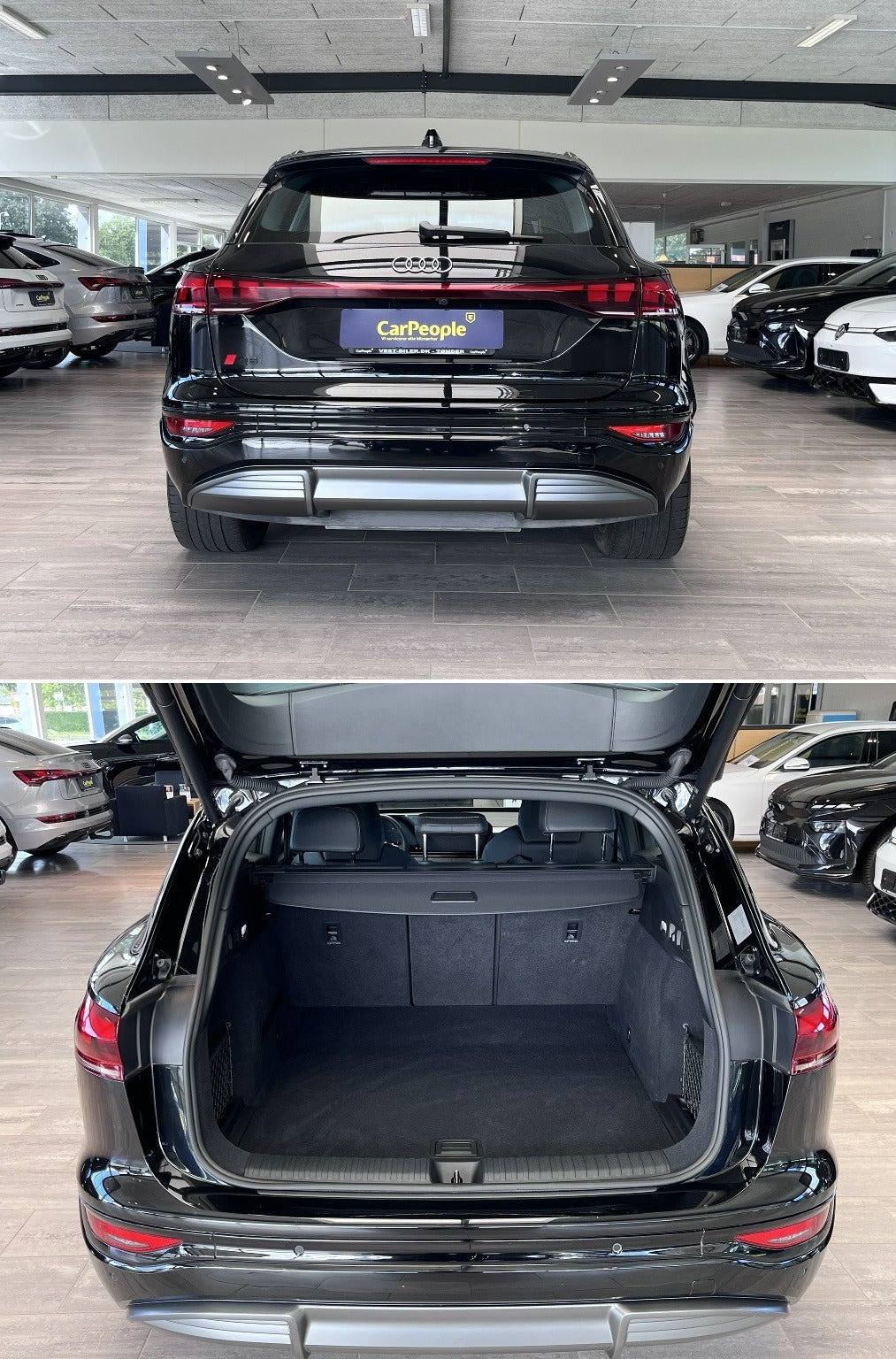 Sort Audi Q6 e-tron fra 2025