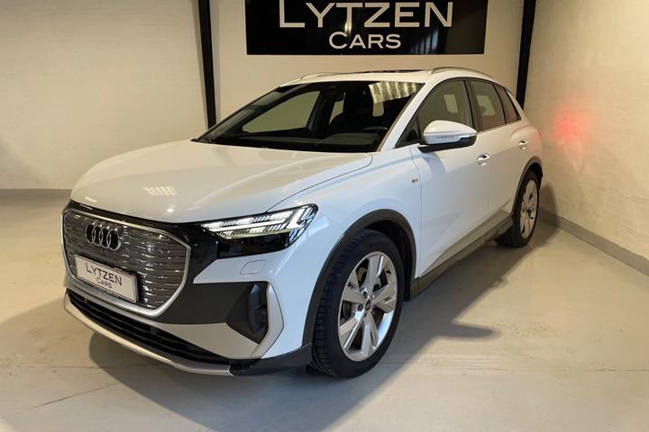 Hvid Audi Q4 e-tron fra 2026