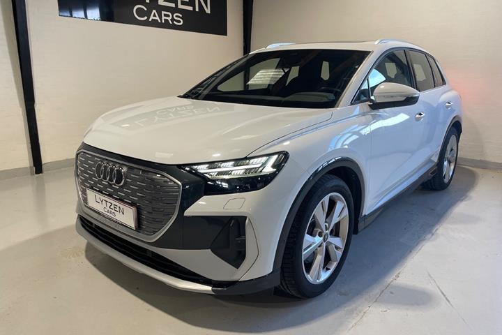 Hvid Audi Q4 e-tron fra 2026