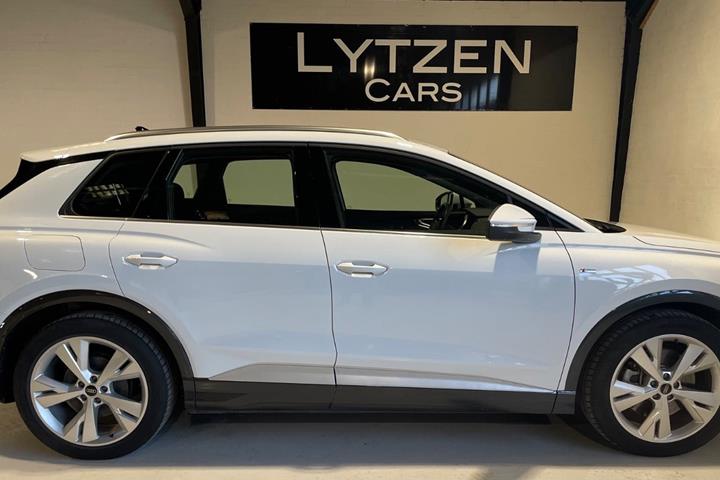 Hvid Audi Q4 e-tron fra 2026