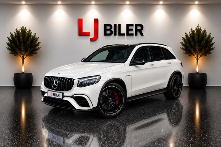 Hvid Mercedes GLC63 fra 2018