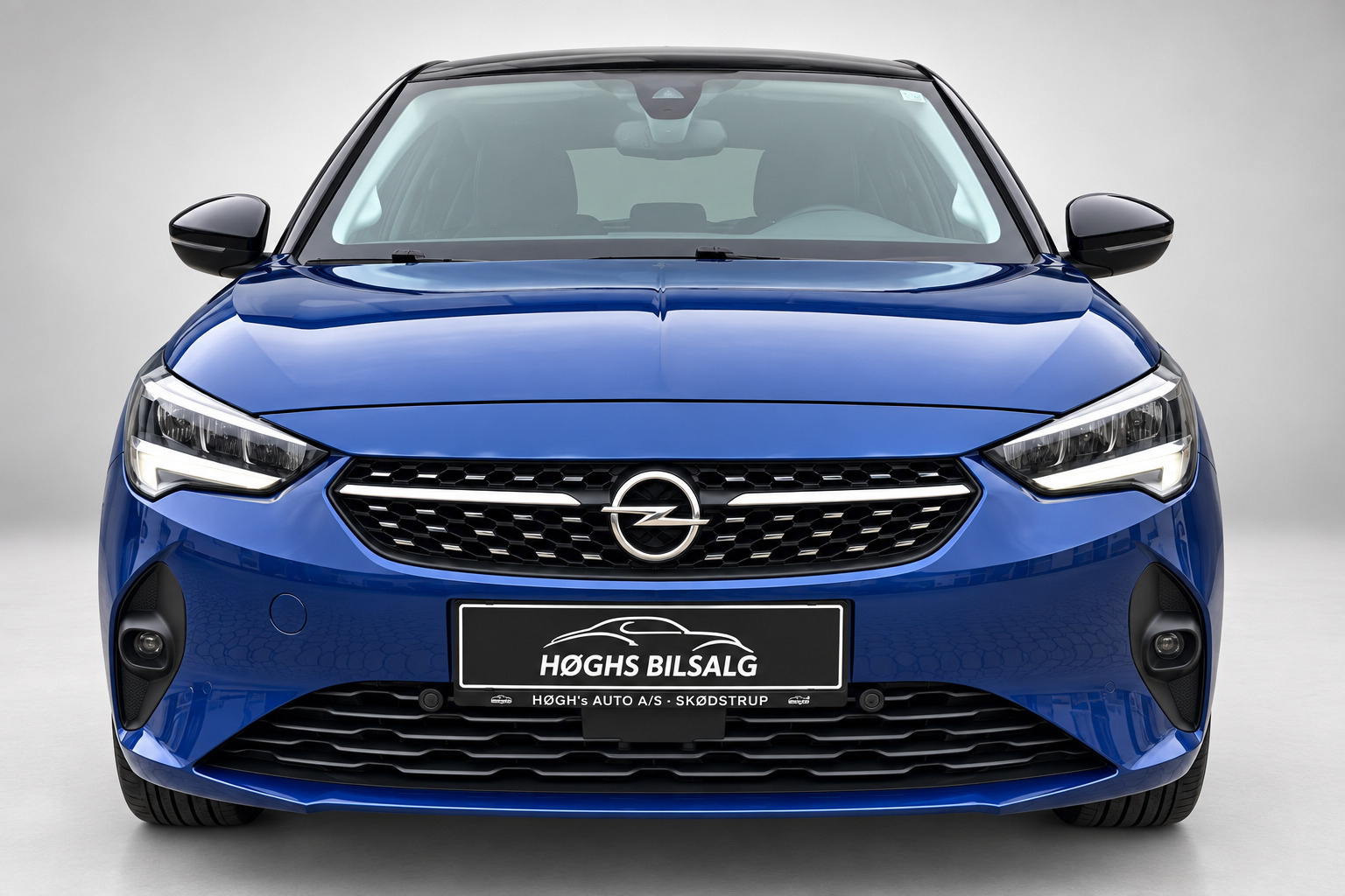 Blå Opel Corsa fra 2020