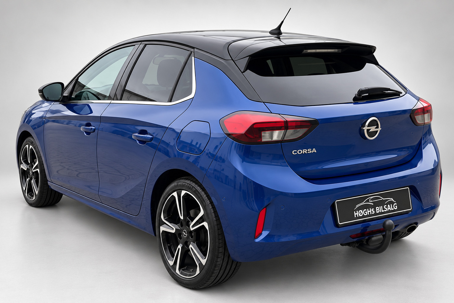 Blå Opel Corsa fra 2020