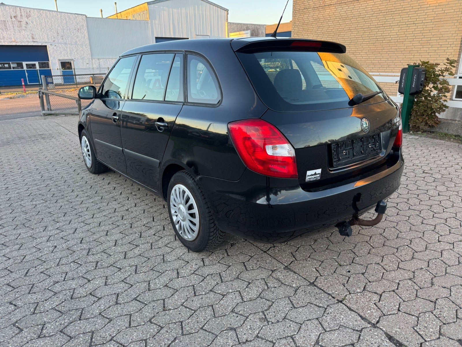 Rød Skoda Fabia fra 2008