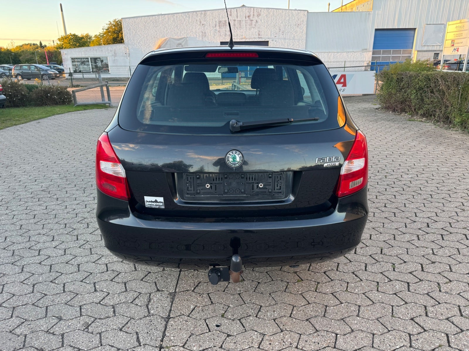 Rød Skoda Fabia fra 2008