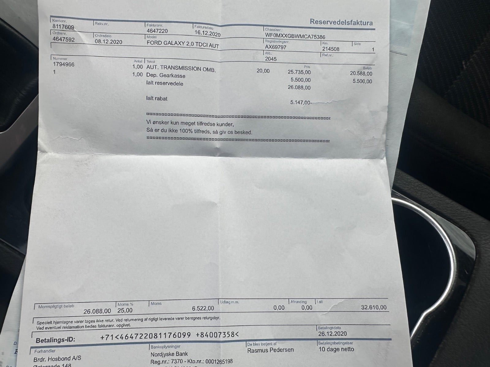 undefined Ford Galaxy fra 2012