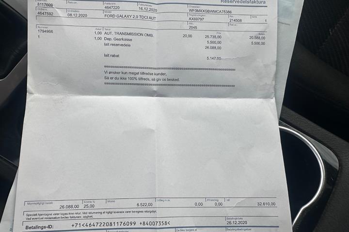 undefined Ford Galaxy fra 2012