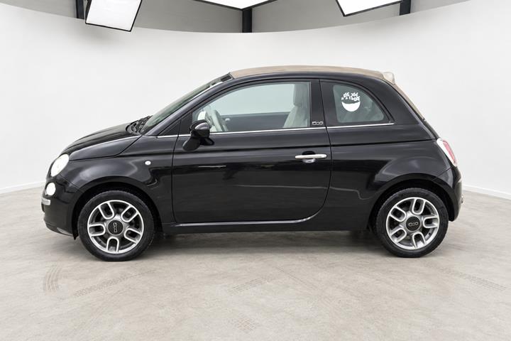 Sort Fiat 500C fra 2012