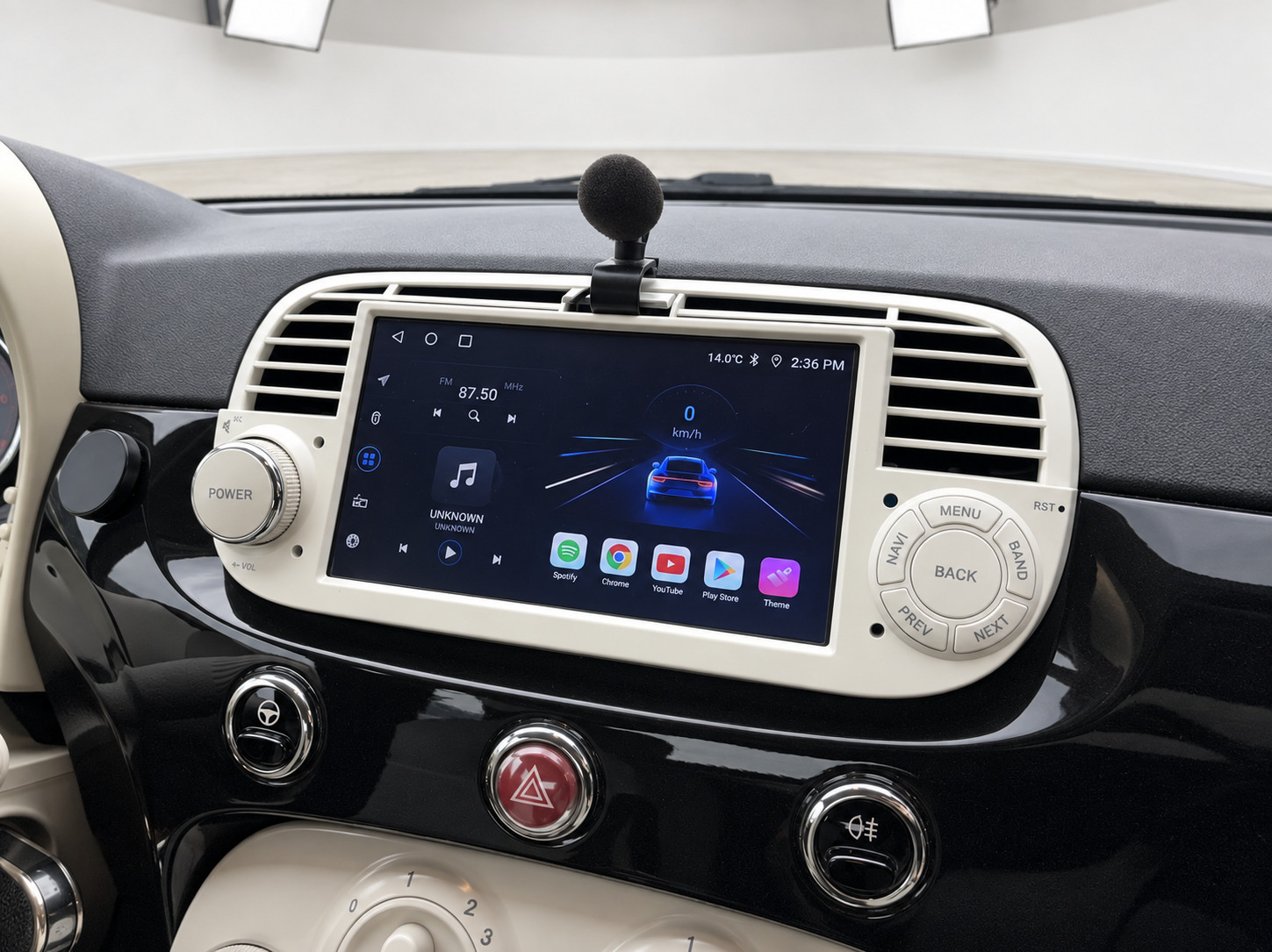 Sort Fiat 500C fra 2012