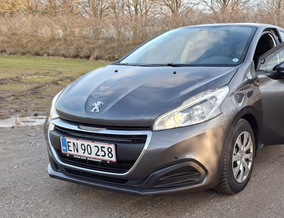 Grå Peugeot 208 fra 2019