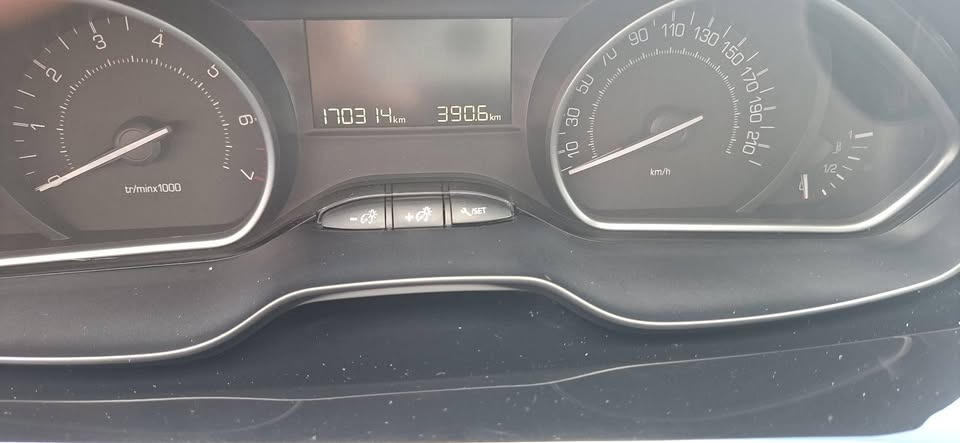 Grå Peugeot 208 fra 2019