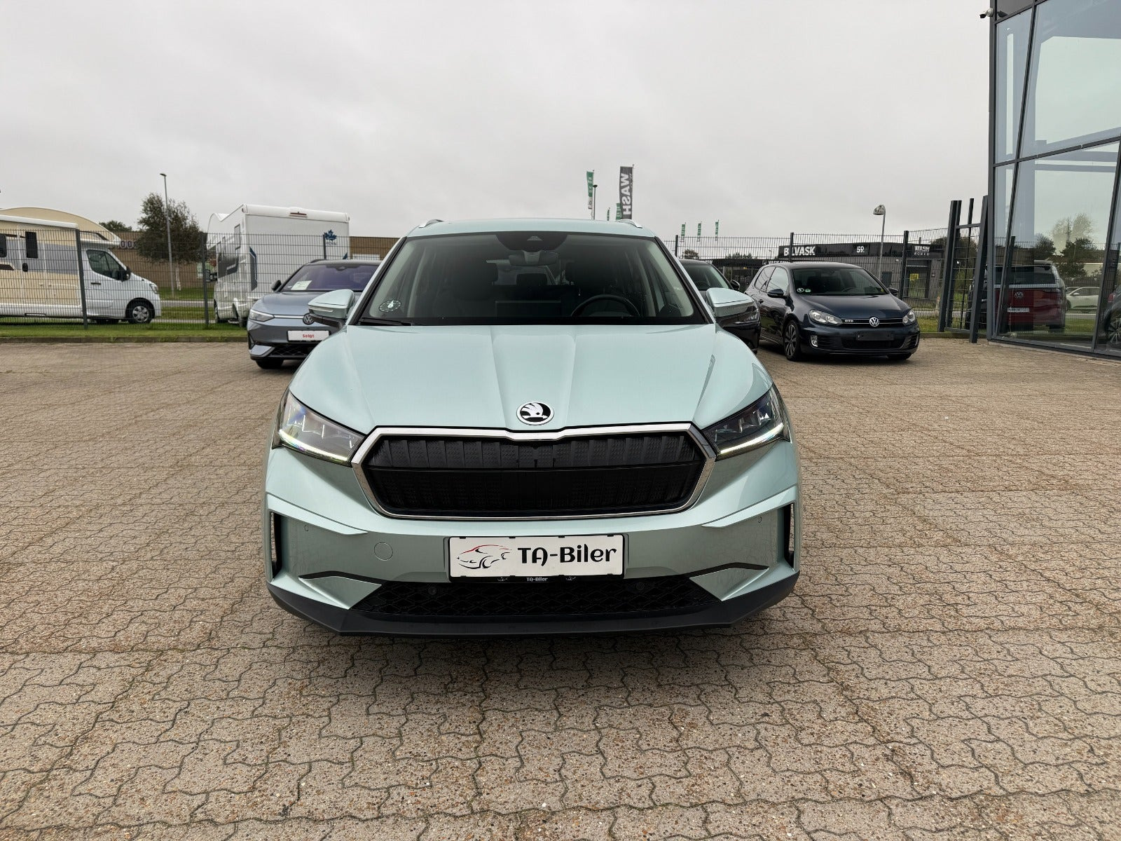 Grøn Skoda Enyaq fra 2024