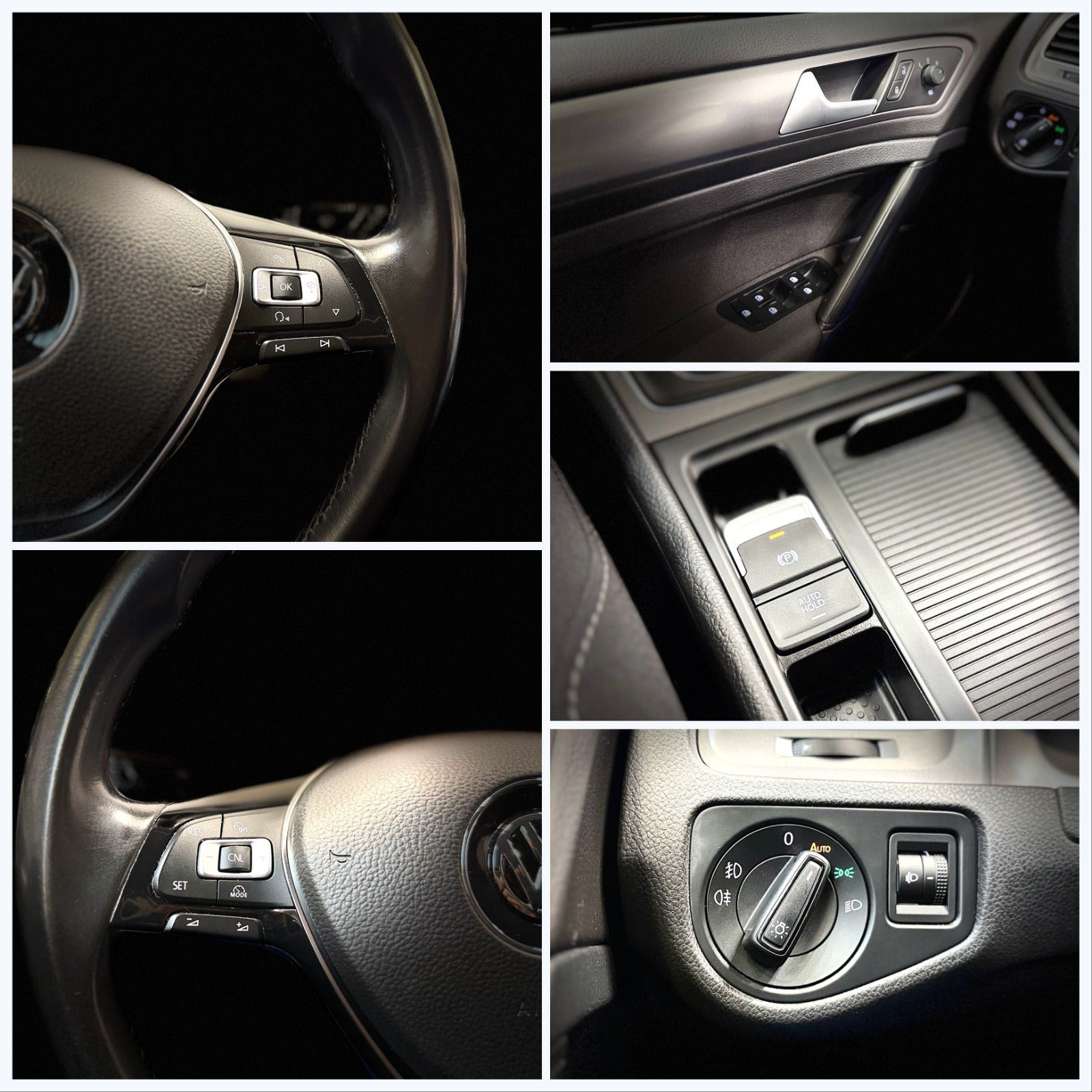 Sort VW Golf VII fra 2016