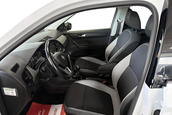 Hvid Skoda Fabia fra 2017
