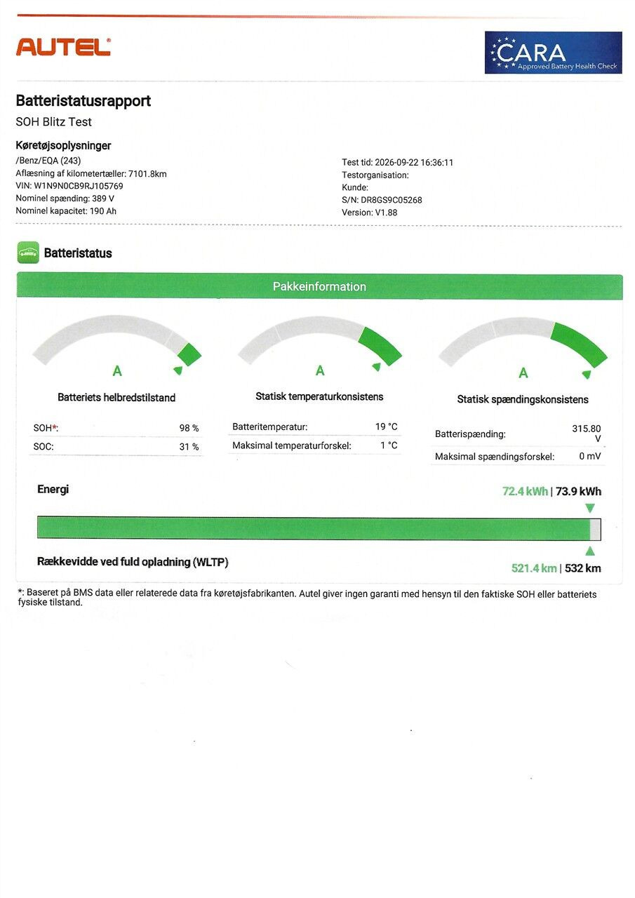 Grå Mercedes EQA250+ fra 2023