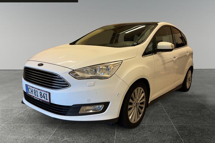 Hvid Ford C-MAX fra 2018 set udefra