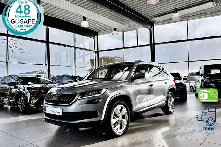 Gul Skoda Kodiaq fra 2019