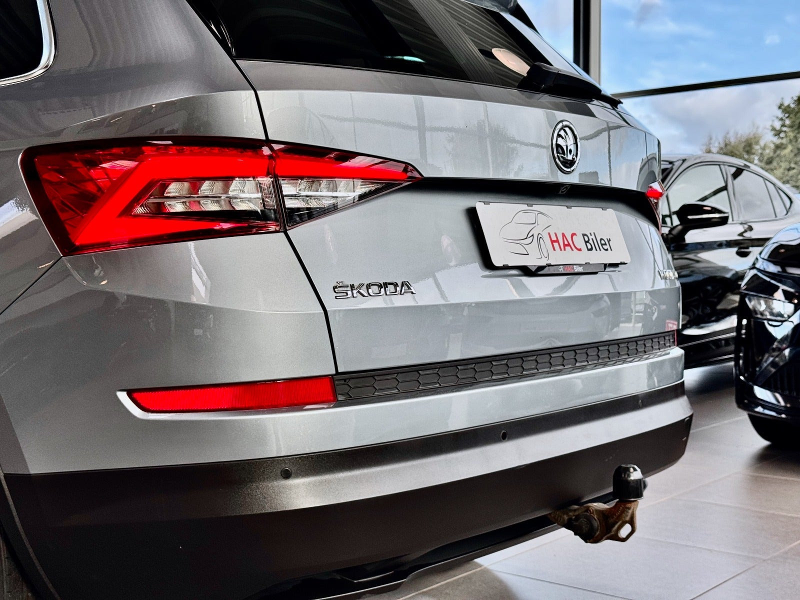 Gul Skoda Kodiaq fra 2019