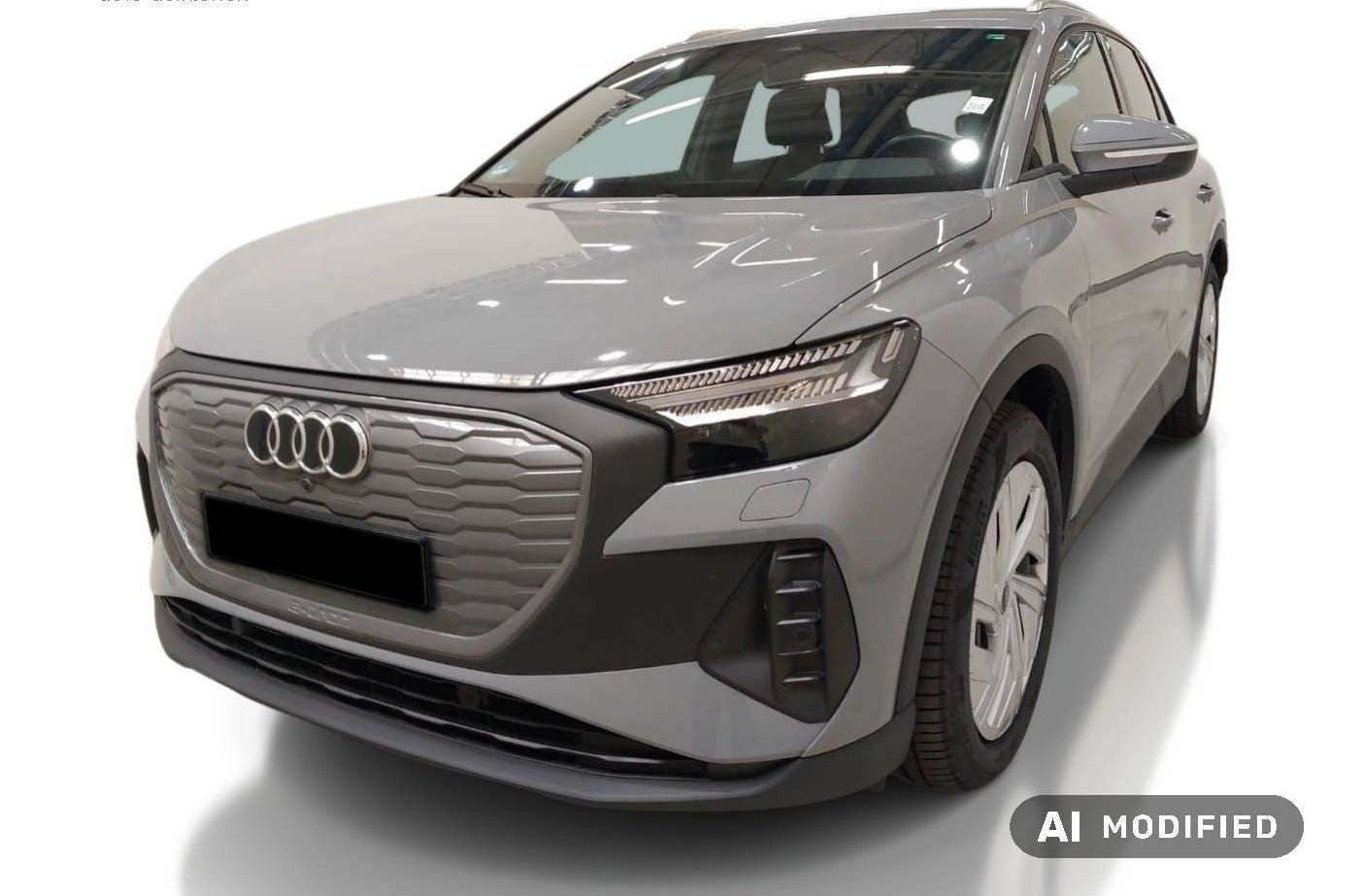 Grå Audi Q4 e-tron fra 2024