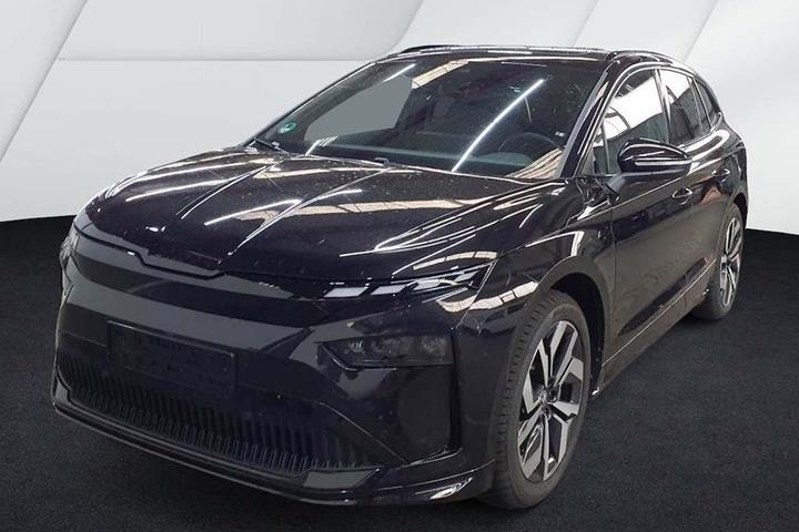 Sort Skoda Enyaq fra 2026 set udefra