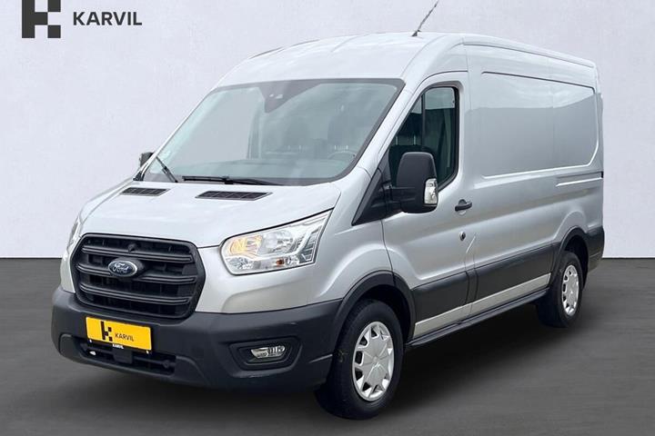Sølv Ford Transit 350 L2 Van fra 2023 set udefra
