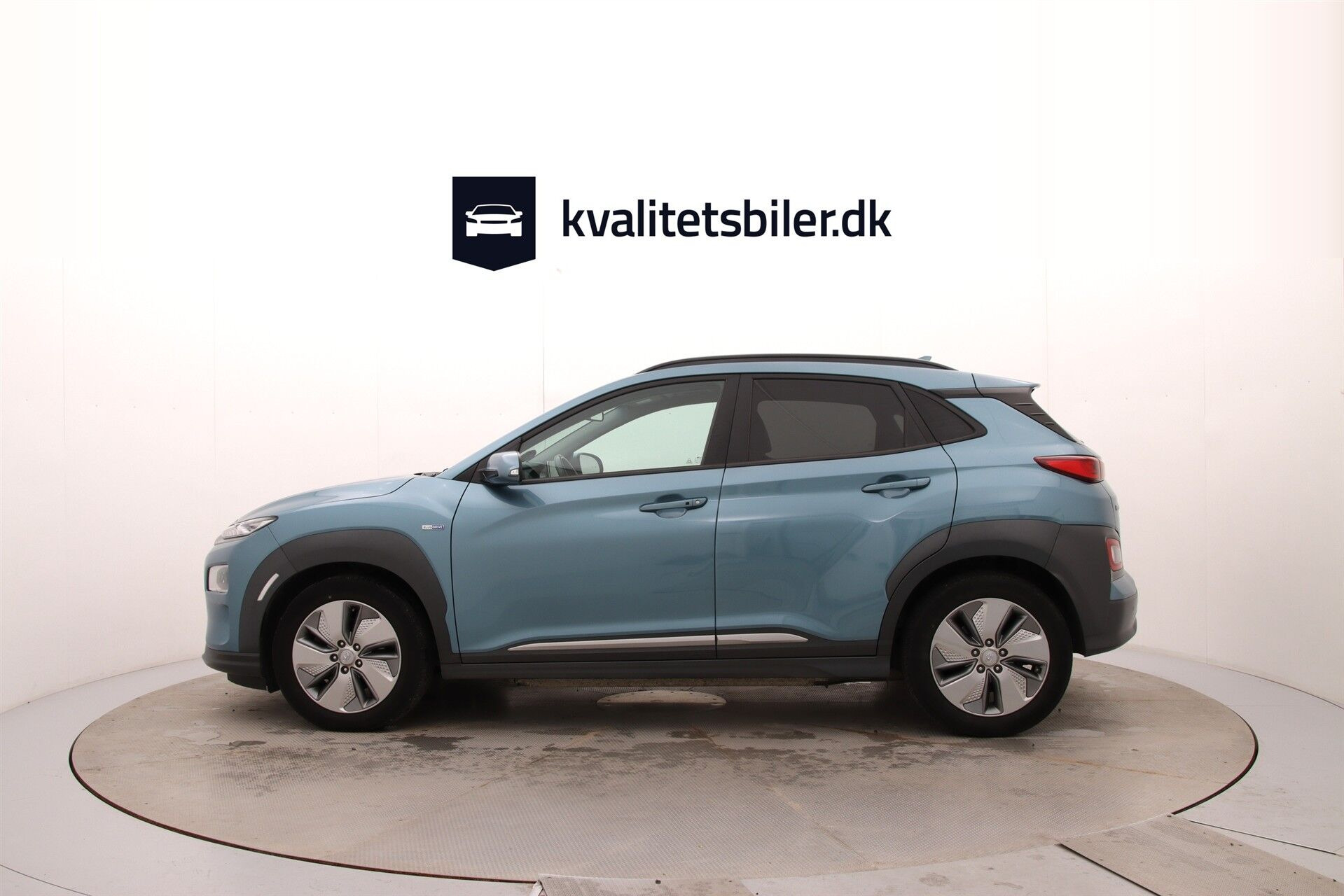 Blå Hyundai Kona fra 2020