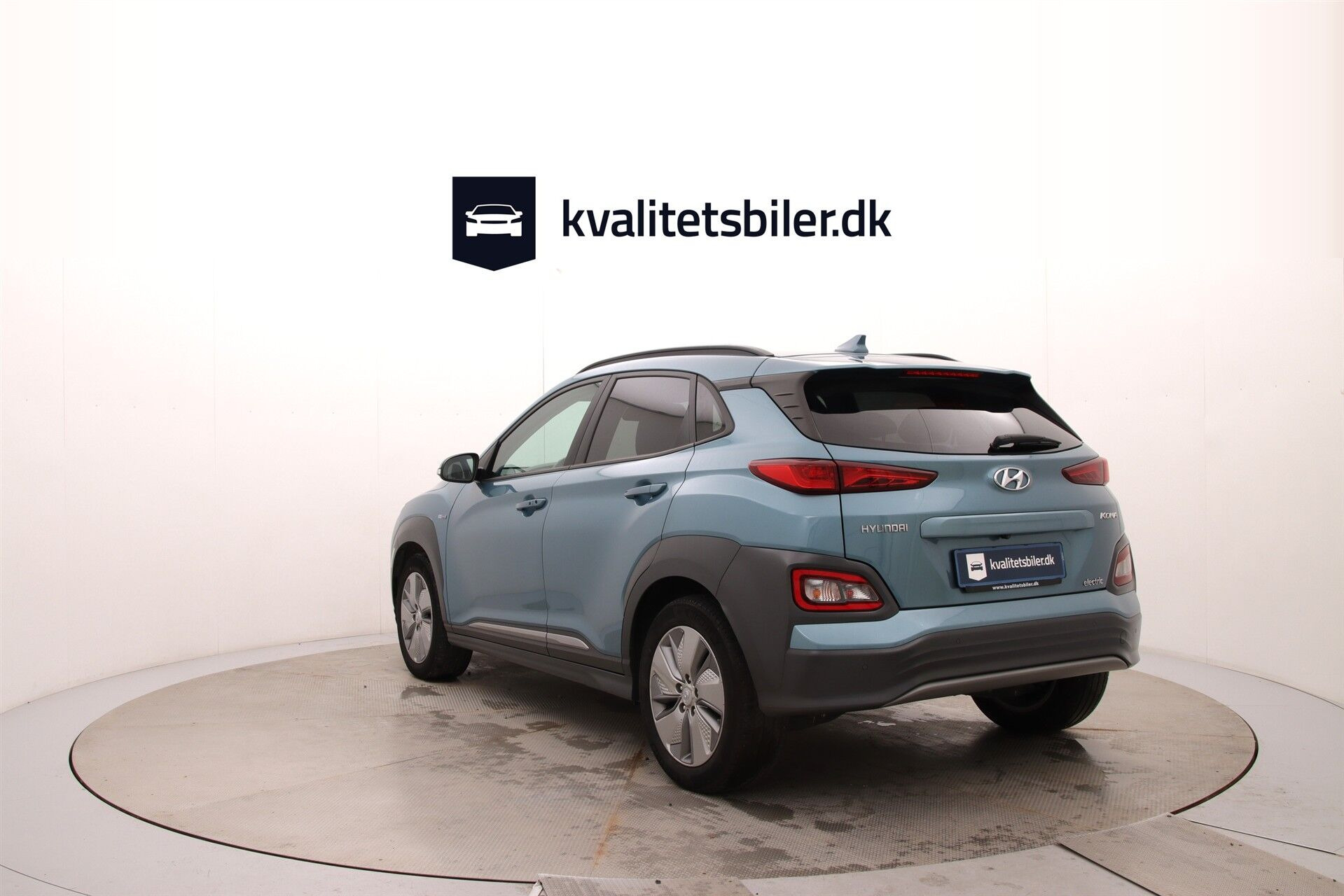 Blå Hyundai Kona fra 2020