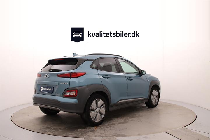 Blå Hyundai Kona fra 2020
