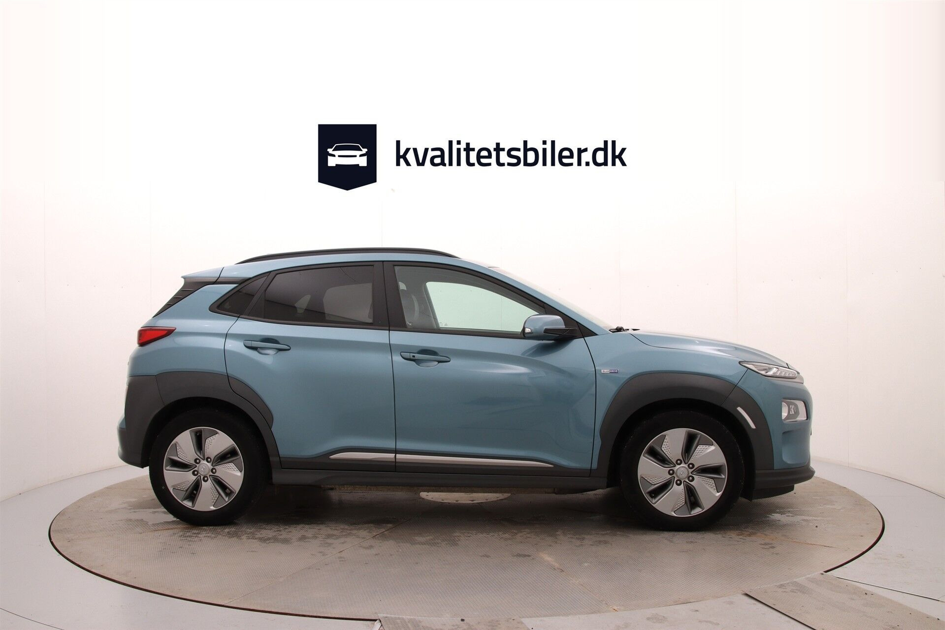 Blå Hyundai Kona fra 2020