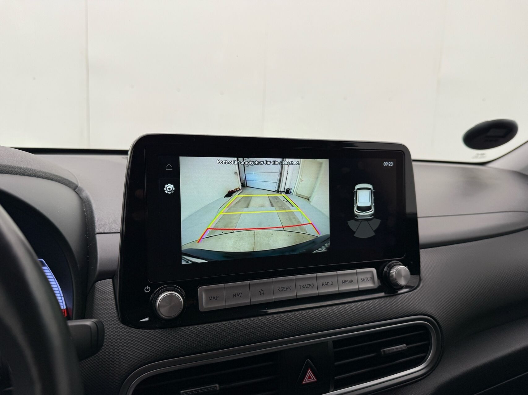 Blå Hyundai Kona fra 2020