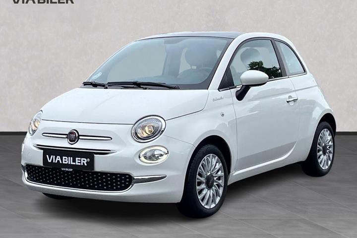 Hvid Fiat 500 fra 2023