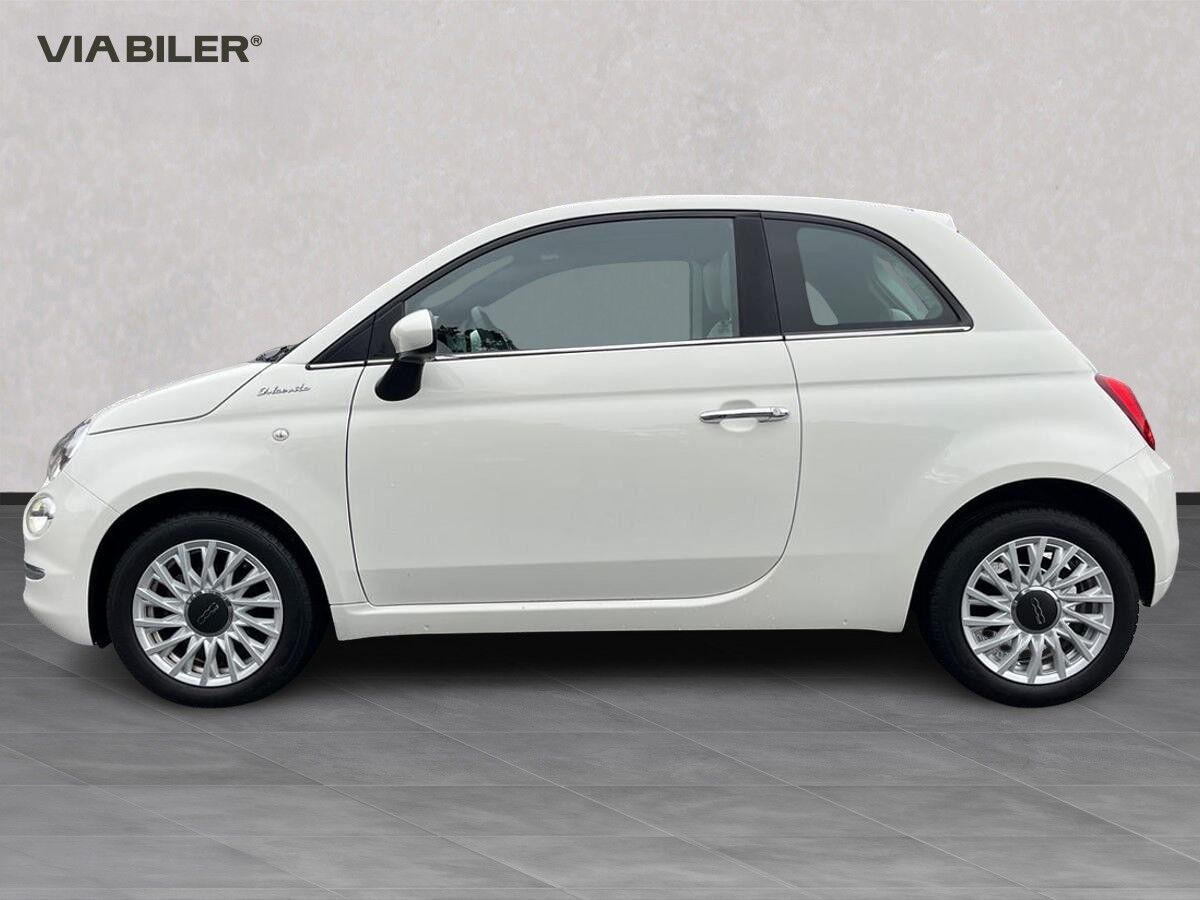 Hvid Fiat 500 fra 2023