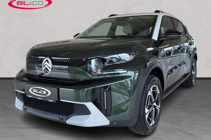 Grøn Citroën e-C3 Aircross fra 2025 set udefra