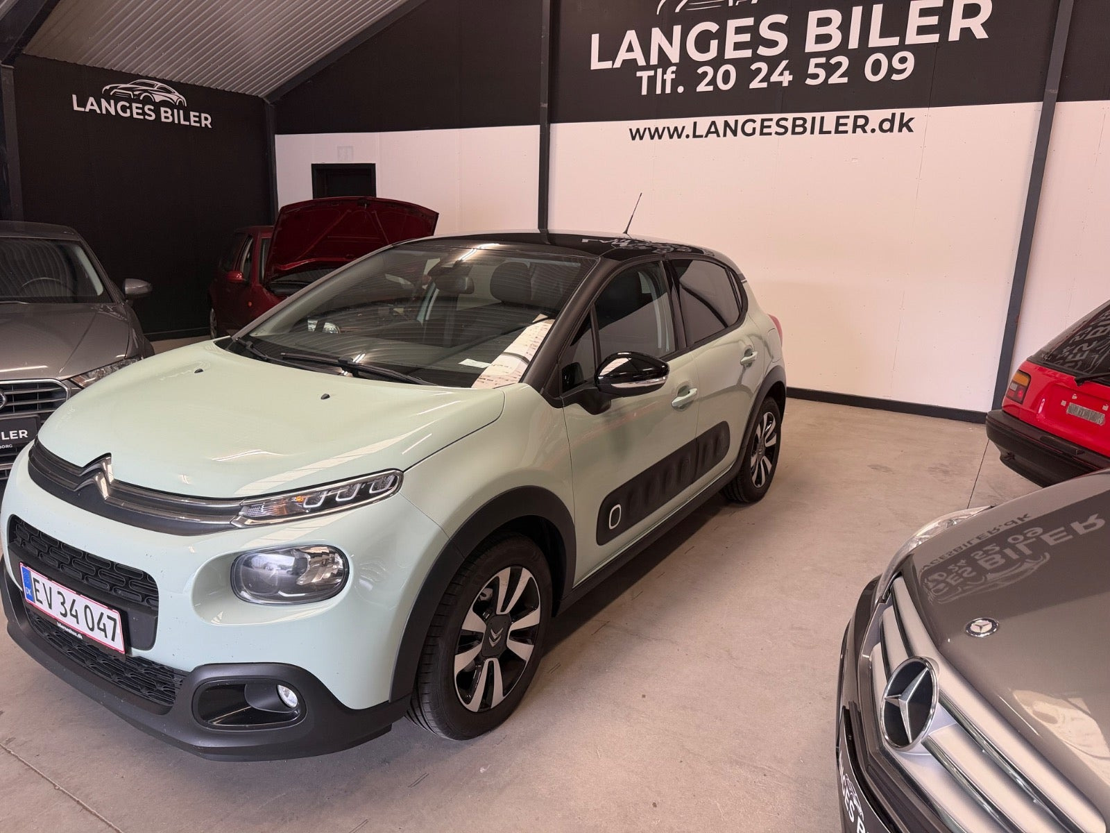 Grøn Citroën C3 fra 2019