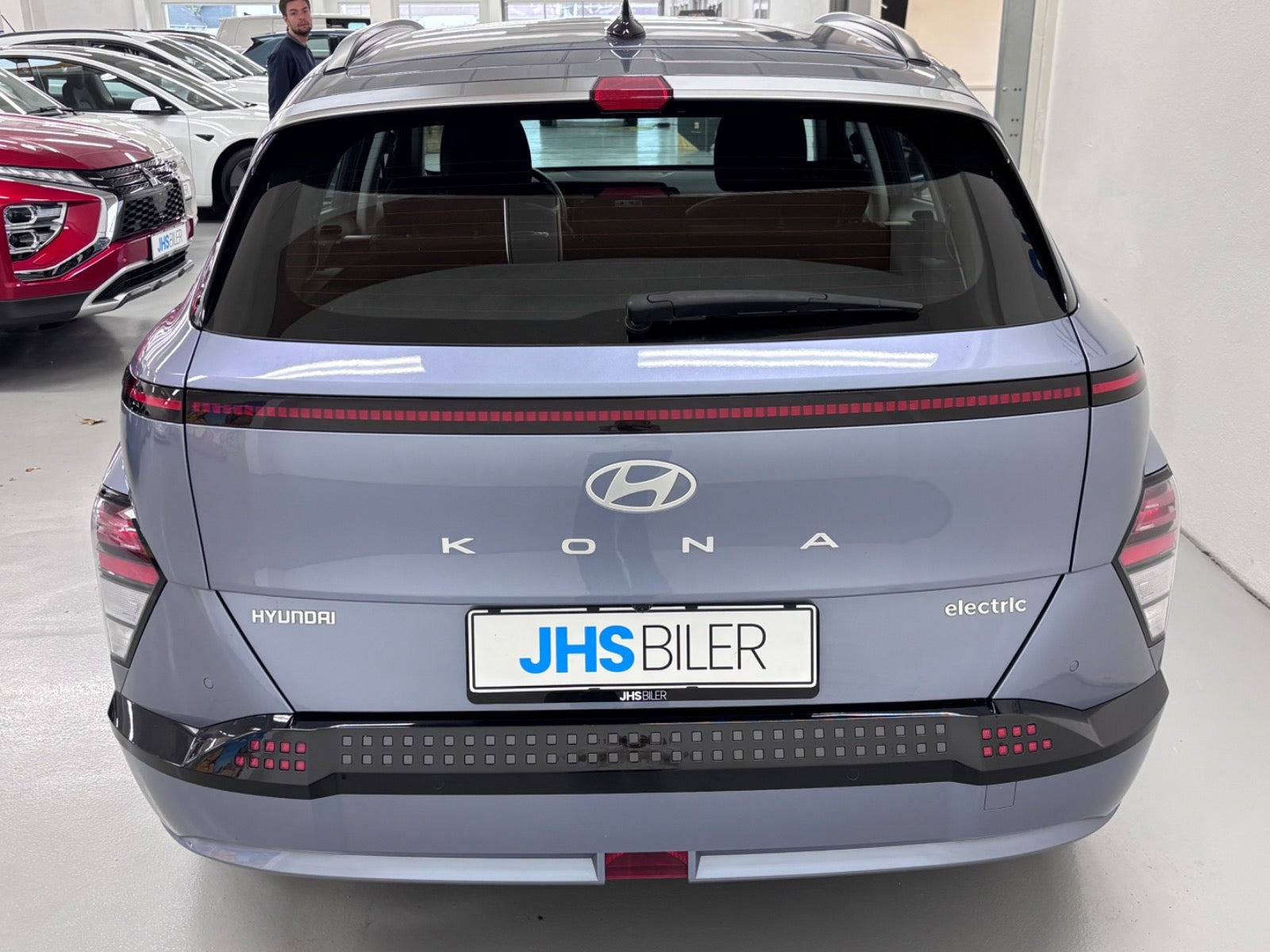 Blå Hyundai Kona fra 2024