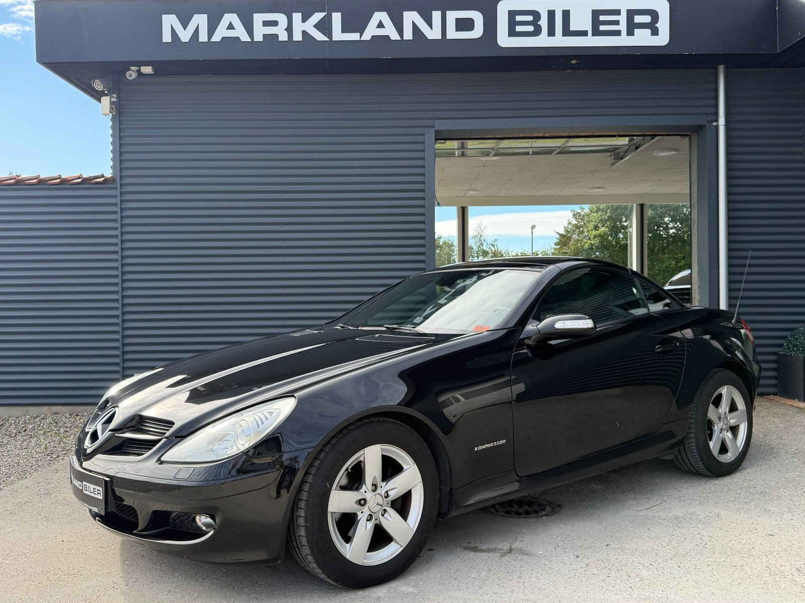 Sort Mercedes SLK200 fra 2004