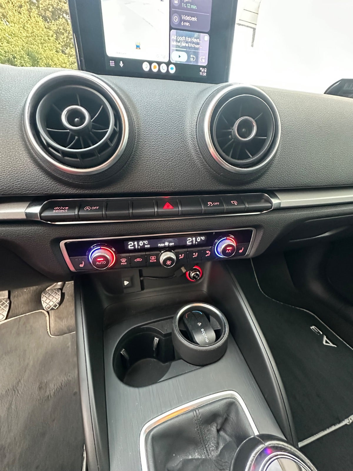 Sort Audi A3 fra 2015