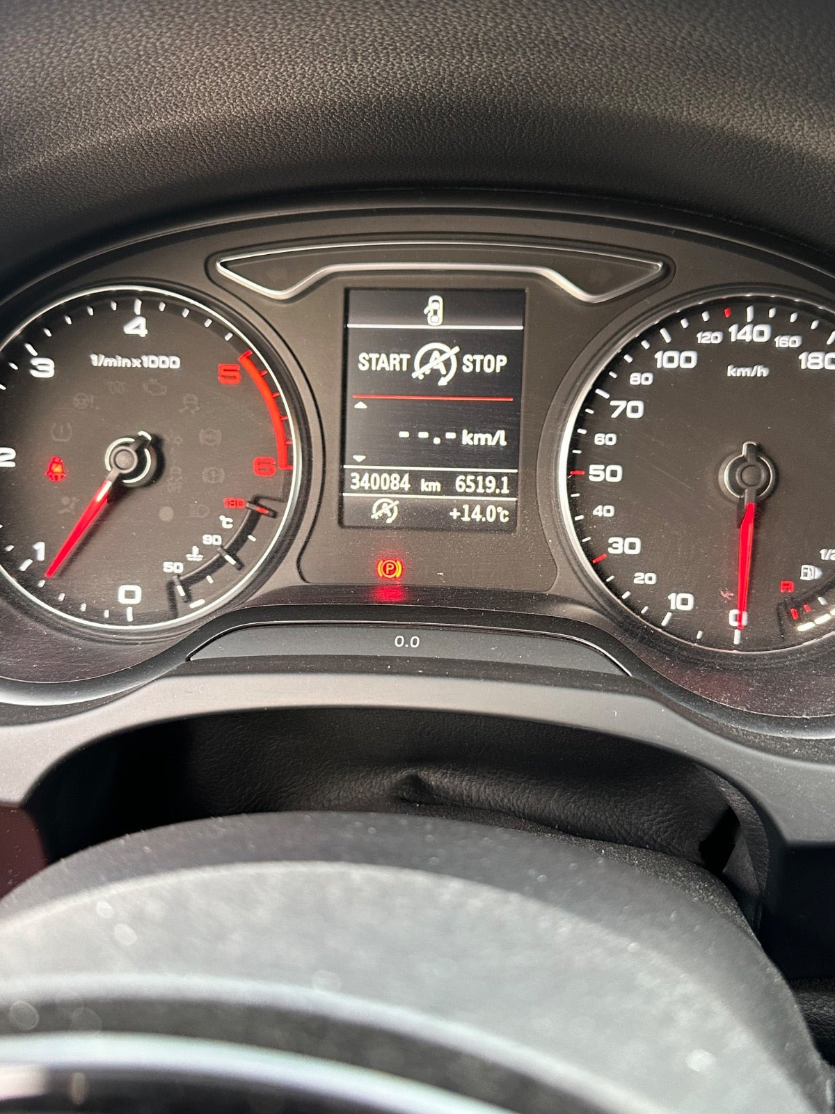 Sort Audi A3 fra 2015