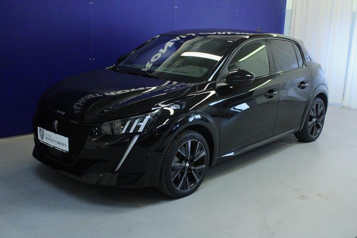 Sort Peugeot e-208 fra 2023