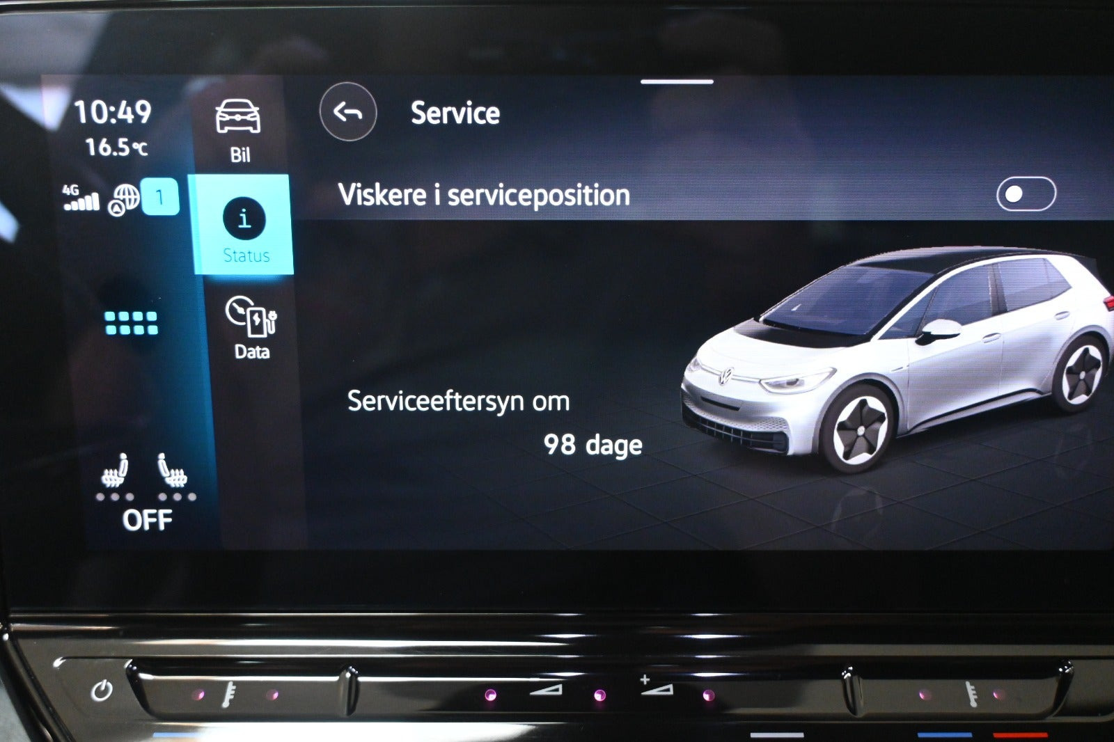 Hvid VW ID.3 fra 2021