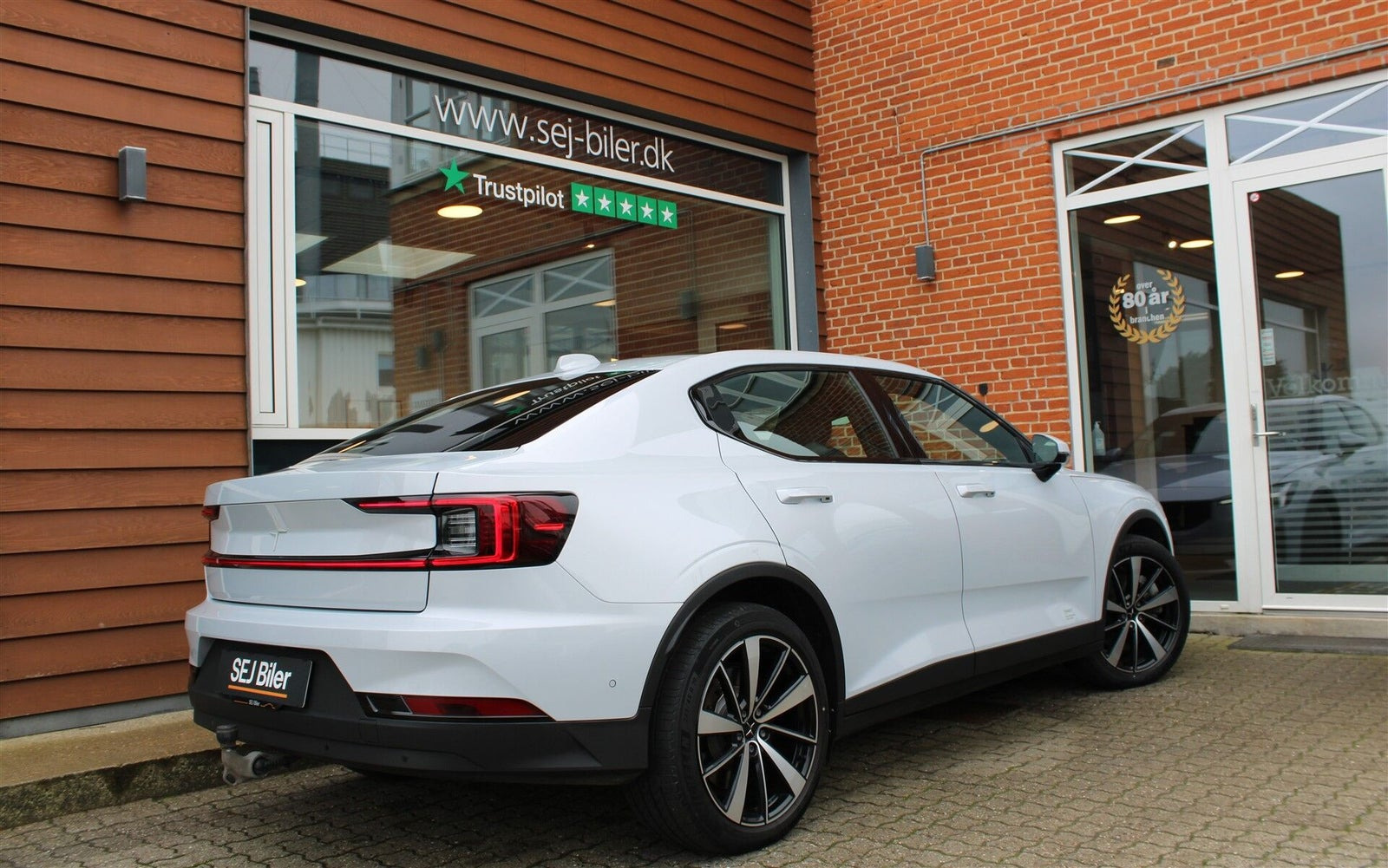 Hvid Polestar 2 fra 2022