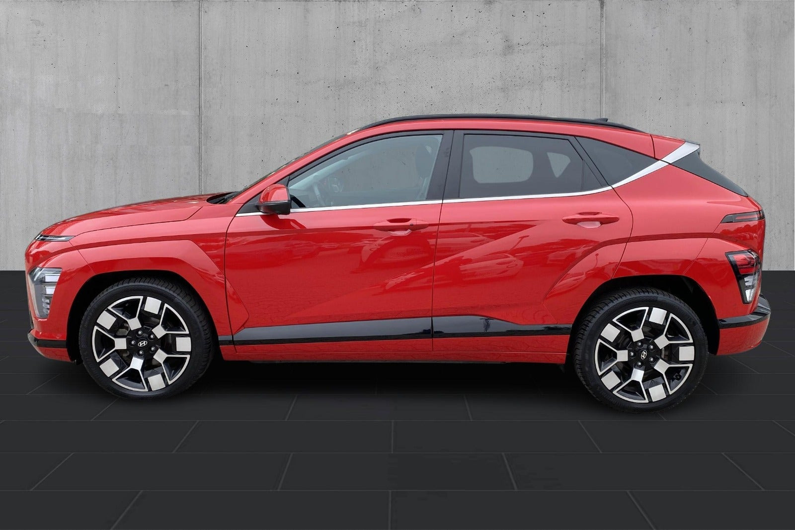 Rød Hyundai Kona fra 2024